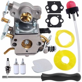 Podoy P3314 PP4218A Carburetor for Poulan Chainsaw Parts P4018 PR4218 P3416 P3816 PL3314 Carburetor Rebuild Kit Compatible with Poulan Pro 18″ 35cc 42cc Chainsaw Craftsman 358.350990 Walbro 0402 WTA30