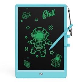 Bravokids Toys for 3-6 Years Old Girls Boys, LCD Writing Tablet 10 Inch Doodle Board, Electronic Drawing Pads, Birthday Gift for Kids Toddler (Monochrome Blue)