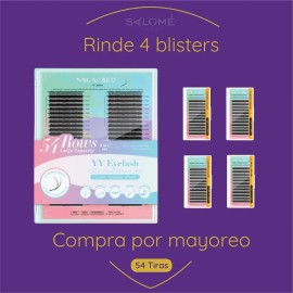 Pestañas Nagaraku Mega Blister Hawaiano Yy Para Extensiones