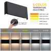 Easyusahome 2 Pack Modern LED Wall Sconces, Hardwired Up Down