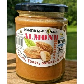 NATURZ BEEZ RAW HONEY & ALMOND BUTTER 12.7oz / 360g 100% PURE RAW UNFILTERED HONEY ~YUMMY!!!
