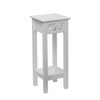 eHemco Plant Decorating Stand End Table Side Table with Storage