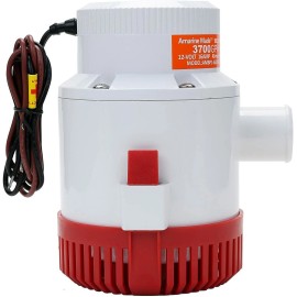 Amarine Made 12V 3700 GPH Boat Marine Plumbing Electric Submersible Bilge Pumps 40MM ID Hose