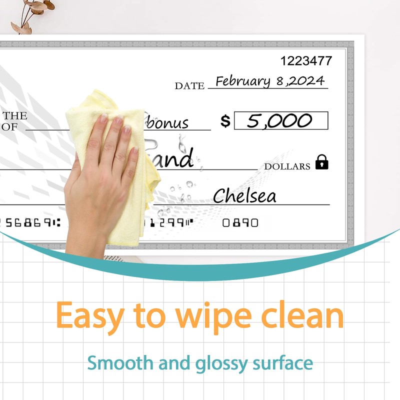 30"x16" Reusable Giant Check Board for Donations,Awards & Presentations -