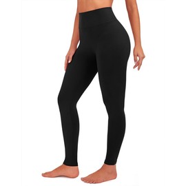 VALANDY Creamlush High Waisted Leggings for Women-Buttery Soft Women's Leggings Solid Yoga Pants, Regular, Plus, XL-3XL Black