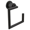 Moen YB0886BL Arris Modern Hand Towel Ring, Matte Black