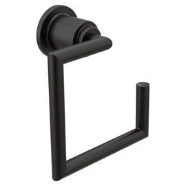 Moen YB0886BL Arris Modern Hand Towel Ring, Matte Black