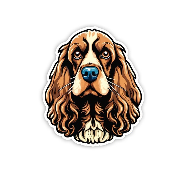 Cocker Spaniel Dogs Sticker | Dog Lover Animal Stickers Decal | for Car ...