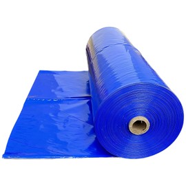 Farm Plastic Supply - Blue Plastic Sheeting - 7 mil - Blue Plastic Tarp, Painters Tarp, Dust Barrier, Polyethylene Vapor Barrier Plastic Sheeting, Blue Painters Tarp, Blue Tarp (14' x 10')
