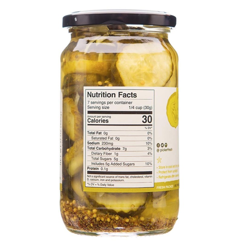 Pickerfresh Bread & Butter Chips Pickles - Sweet Crinkle Cut