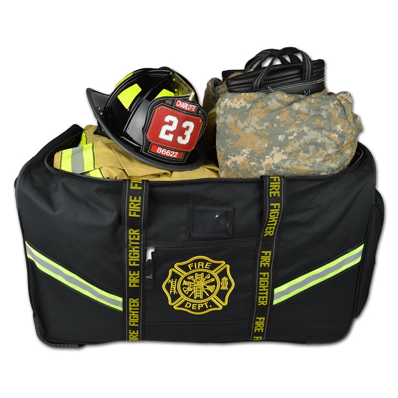 Lightning X Premium Turnout Gear Bag w/Wheels, Retractable Handle, Fully