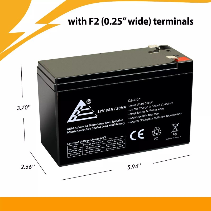 12V 9Ah Battery for Ion Block Rocker UPS Audio Battery