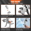 Happybuy Gravity Feed HVLP Spray Gun, Professional Auto Paint Sprayer