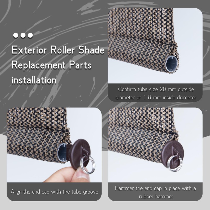 Lihopefe New Bungee kit + end Cap, Universal Replacement Installation