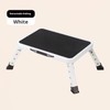 Adjustable Folding Step Stool with 3 Heights, 6.7-9 in, Non-Slip