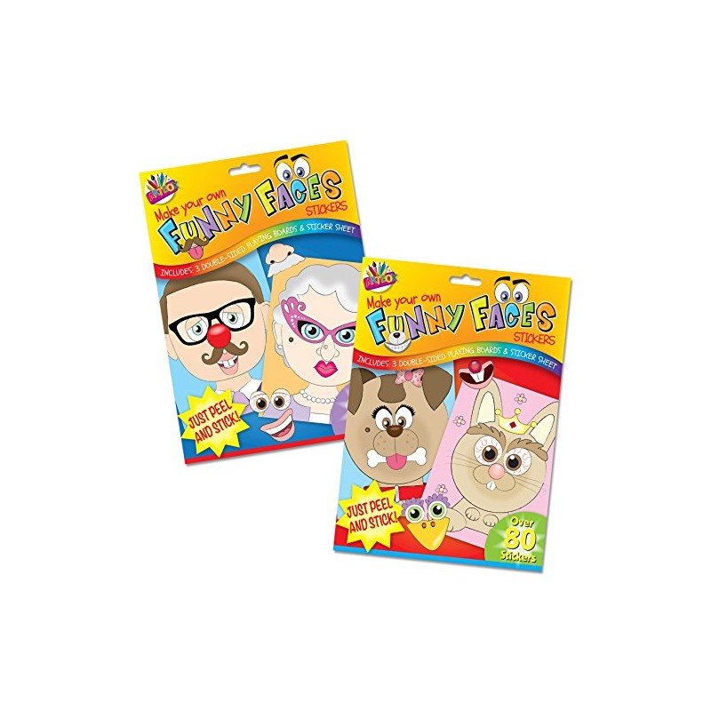 Art Box Make Your Own Funny Faces Stickers