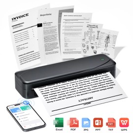 Phomemo M833 Thermal Printer Portable Mobile Printer for Letter & A4 Paper LOT - Only 100Sheet Letter Paper