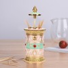 Home Kitchen Hotel Rotating Press Toothpick Holder Box Dispenser Organizer