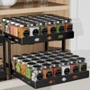 BOIVSHI Spice Organization for Cabinet, 2-Tier Cabinet Spice Rack, Height