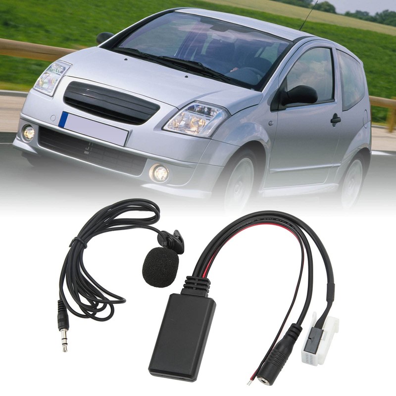 Car Radio 5.0 Music AUX Call Hands-Free Microphone Adapter Replacement