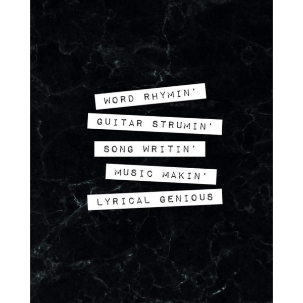 Songwriter’s Journal & Notebook: Write Song Lyric, Hook, Title and