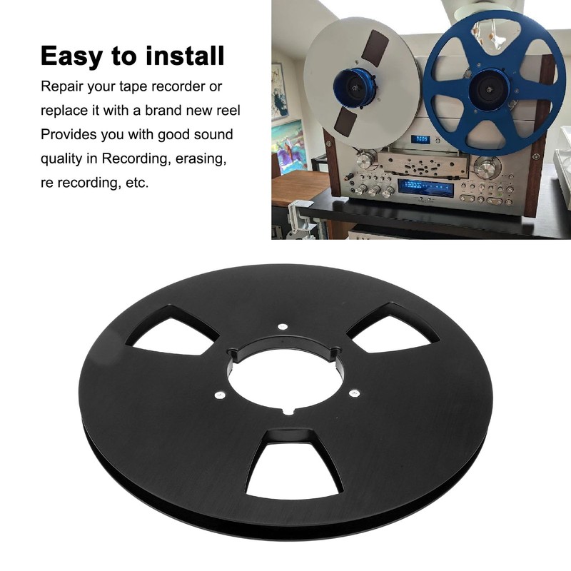 Tape Empty Spool, Professional 1/4 10.5 Inch Empty Rewind Spool,