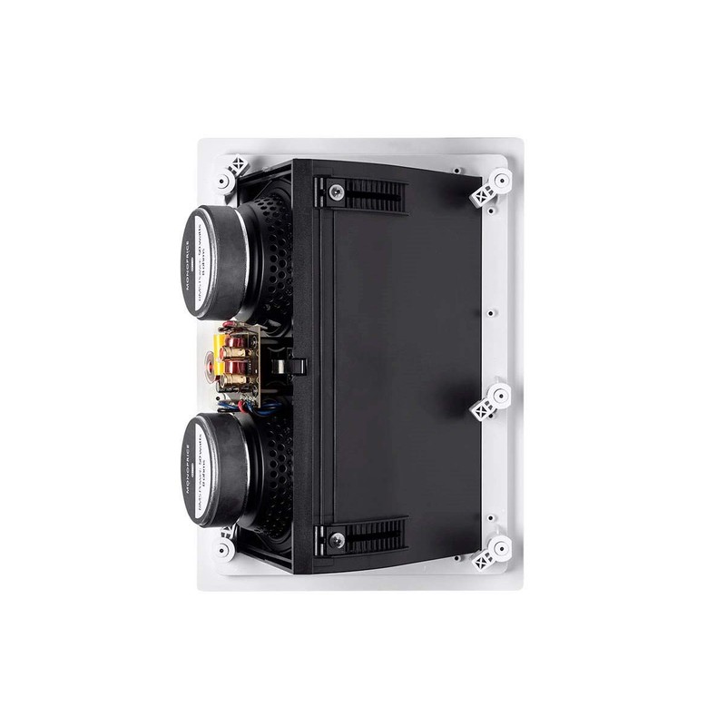 Monoprice 2-way Carbon Fiber In-Wall Surround Speaker - Dual 5.25