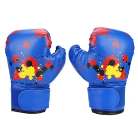 Kids Boxing Gloves Baby Girls Boys Children Punching Gloves Training Sparring Gloves for Punching Bag, Boxing Gloves Punch Training Kids Fight Mitts for Age 6-15 Years(Blue)