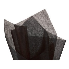 Black Non-Woven Tissue Sheets100~20" x 26" Sheets (3 Unit, 1 Pack per Unit.)