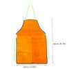 SEWACC Heat Resistant Cowhide Welding Apron Durable Work Bib for