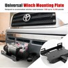 FieryRed Universal 2" Receiver Trailer Hitch Winch Mount Plate, Winch