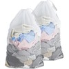 Machine Mesh Laundry Bags with Drawstring,2PcsLarge MeshLaundry Bag withDrawstring,Machine Washing