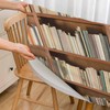 YINRON Old Books Round Tablecloth Library Brown Shelf Collection Waterproof