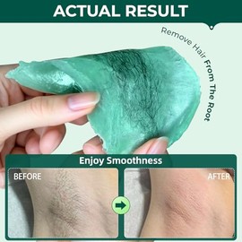 VENNCO Cera de depilación, granos de cera sin tirantes de 1 libra para piel sensible, cuentas de cera de árbol de té para bikini, axilas brasileñas, c
