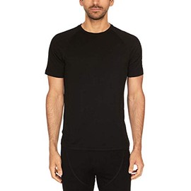 Minus33 Merino Wool 1201 Woolverino Men's Micro Weight Short Sleeve Crew Black Medium