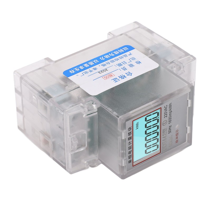 Smart Energy Meter LCD Display Power Consumption Monitor Single Phase