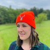 Klarny Blaze Orange Deer Hunting Hat - High Visibility Beanie,