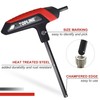 Topline 14-Piece T-Handle Hex Key Set, Metric&SAE, Long Arm Hex