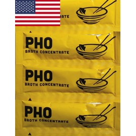 JMA Shop Savory Choice Pho Liquid Broth Concentrate, Vegetable (16 packets, 15g each)