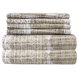 Sweet Home Collection 6 Piece 1500 Thread Count Deep Pocket Bed Sheet Set-2 Extra Pillow Cases, Value, Queen, Monaco