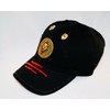 Damier Langevinè® Ruby Eye Lion-Emblem Designer Baseball Cap - Black