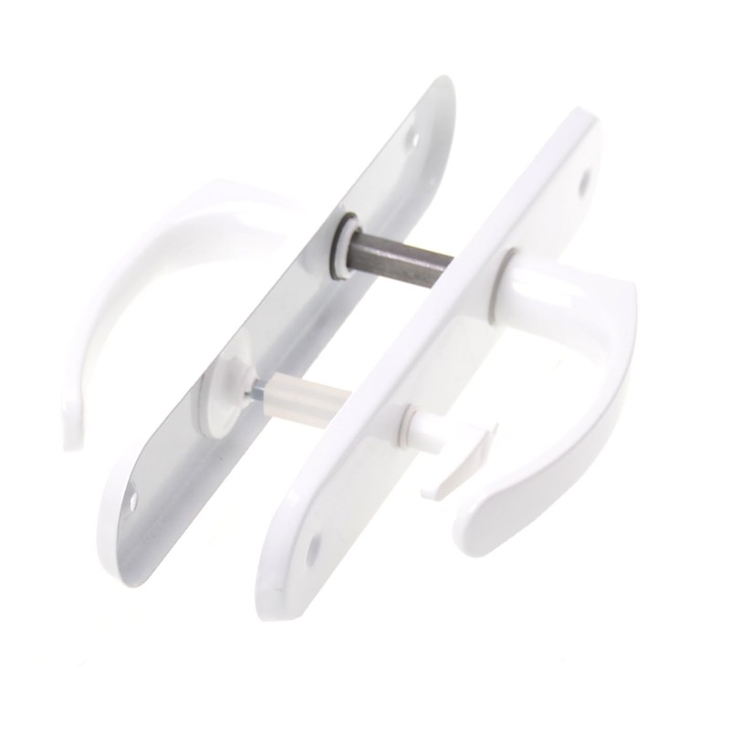 Aqbau® Door Handle Set Long Plate White Door Handle Door