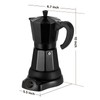 SHANGSKY Coffee Pot Electric Moka Pot 6 Cup, Espresso Coffee