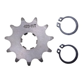 Trkimal Motorcycle Front Sprocket for 50cc 70cc 90cc 110cc 125cc 140cc 160cc Dirt Pit Bike, Mini Bike, TaoTao, Roketa, Coolster, Sunl, Lifan, Loncin, ATV, Quad, 4 Wheeler, Moped (428-11T, 17mm)