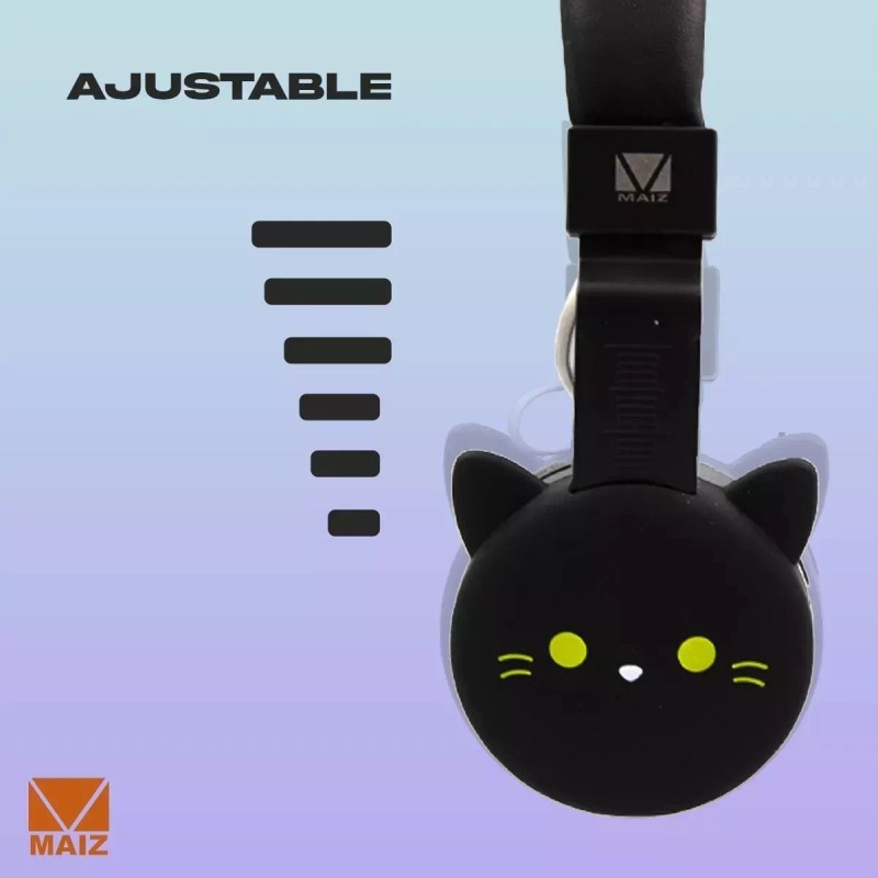 Maíz 4x3 Audifonos Bluetooth Inalambrico Kawaii Diadema Stereo