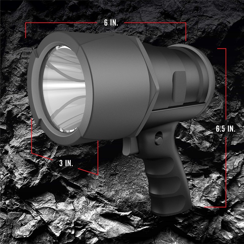 Rayovac Virtually Indestructible LED Spotlight, 750 Lumen Waterproof Spot Flashlight