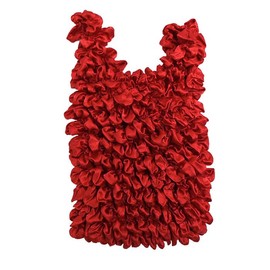 amife petit Eco Bag, Expandable Eco Bag, Diaphragm, Compact, Large Capacity, Stretchable, Lightweight, Shopping Bag, Eco, red, M