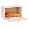 HOMEKOKO Vintage Large Wood Bread Box for Kitchen Counter, Retro