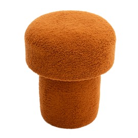 Dekorist Mushroom Pouf, Bean Bag Pouffe Home Decor Extra Seating Floor Cushion, Comfortable Mushroom Foot Rests for Living Room, Bedroom, Indoor, 40x40x42h cm, Terracotta