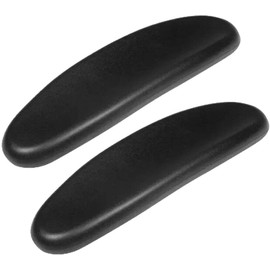 Reposabrazos para silla de oficina, juego de 2 apoyabrazos para silla de oficina, almohadilla acolchada de piel sintética, soporte para silla de oficina